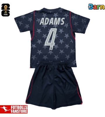 Förenta stater Tyler Adams #4 Bortatröja Barn VM 2026 Kortärmad (+ Korta byxor)